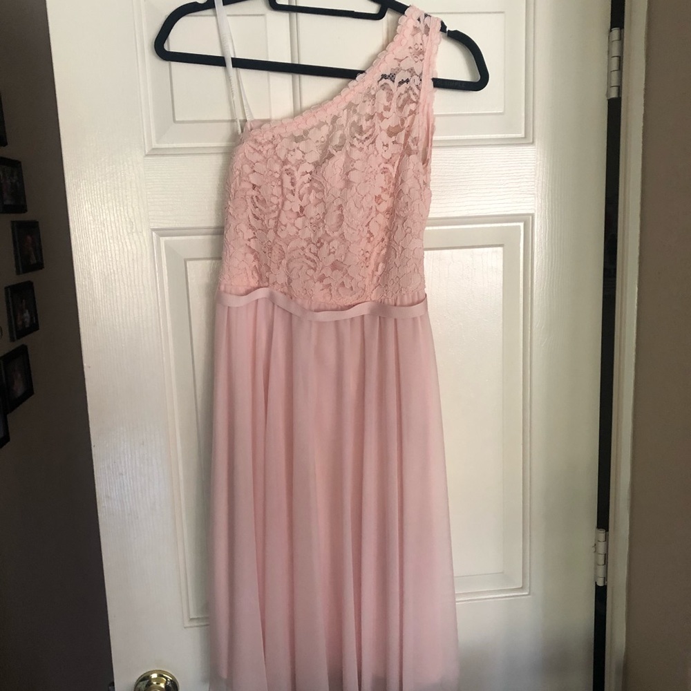 David’s bridal petal short dress